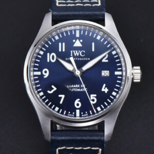 Mark XX IWC328203 40mm GSF Blue Dial Blue Leather Strap A2892