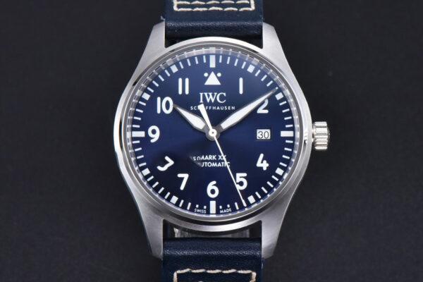 Mark XX IWC328203 40mm GSF Blue Dial Blue Leather Strap A2892