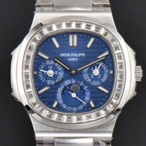 Nautilus 5740 40mm TWF Diamond Blue Dial SS Bracelet A240