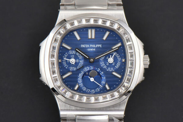 Nautilus 5740 40mm TWF Diamond Blue Dial SS Bracelet A240