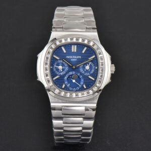 Nautilus 5740 40mm TWF Diamond Blue Dial SS Bracelet A240 - Image 12