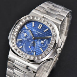 Nautilus 5740 40mm TWF Diamond Blue Dial SS Bracelet A240 - Image 13