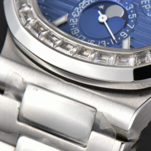 Nautilus 5740 40mm TWF Diamond Blue Dial SS Bracelet A240 - Image 20