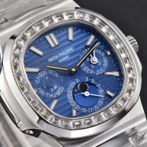 Nautilus 5740 40mm TWF Diamond Blue Dial SS Bracelet A240 - Image 22