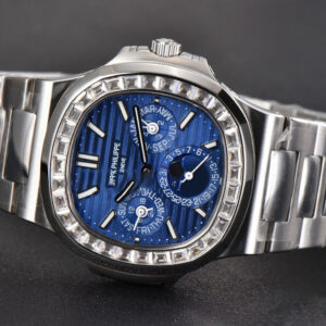 Nautilus 5740 40mm TWF Diamond Blue Dial SS Bracelet A240 - Image 23