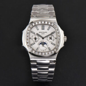 Nautilus 5740 40mm TWF Diamond White Dial SS Bracelet A240 - Image 15