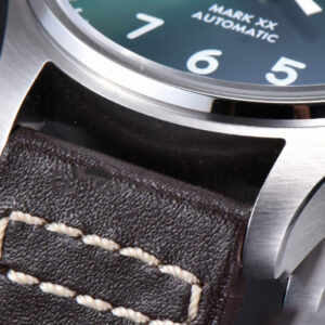 Mark XX IWC328201 40mm GSF Green Dial Brown Leather Strap A2892 - Image 17