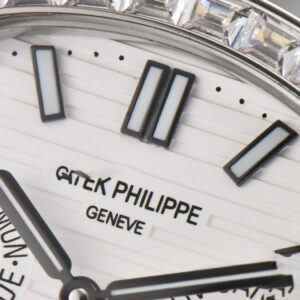 Nautilus 5740 40mm TWF Diamond White Dial SS Bracelet A240 - Image 17