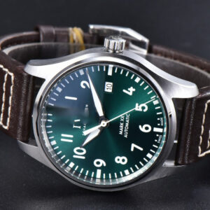 Mark XX IWC328201 40mm GSF Green Dial Brown Leather Strap A2892 - Image 20