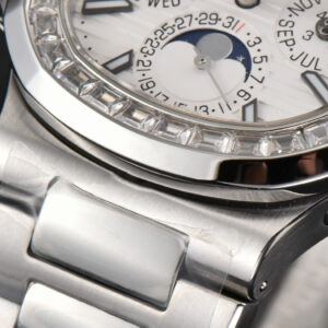 Nautilus 5740 40mm TWF Diamond White Dial SS Bracelet A240 - Image 23