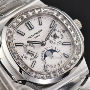 Nautilus 5740 40mm TWF Diamond White Dial SS Bracelet A240 - Image 25