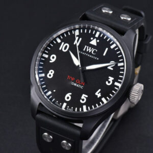 Top Gun IW326901 Ceramic 41mm M+F Black Dial Black Rubber Strap 9015 - Image 17