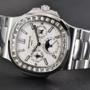 Nautilus 5740 40mm TWF Diamond White Dial SS Bracelet A240 - Image 26