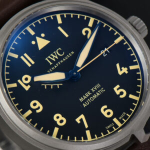 Mark XVIII IW327006 Titanium 40mm V7F Black Dial Brown Leather Strap A2892 - Image 6