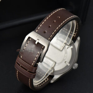 Mark XVIII IW327006 Titanium 40mm V7F Black Dial Brown Leather Strap A2892 - Image 8
