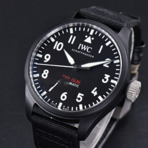 Top Gun IW326901 Ceramic 41mm M+F Black Dial Black Nylon Strap 9015 - Image 14