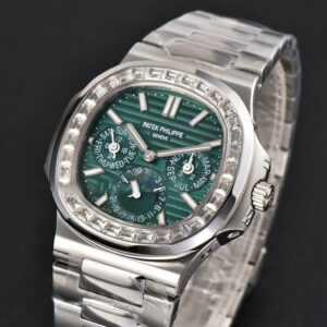 Nautilus 5740 40mm TWF Diamond Green Dial SS Bracelet A240 - Image 20