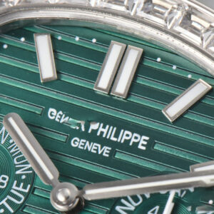 Nautilus 5740 40mm TWF Diamond Green Dial SS Bracelet A240 - Image 21