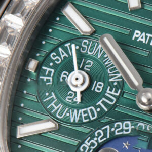 Nautilus 5740 40mm TWF Diamond Green Dial SS Bracelet A240 - Image 22