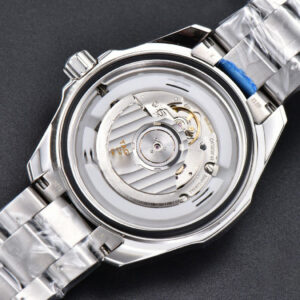 Aquaracer Caliber 5 43mm OF Black Dial Silver Hand SS Bracelet SW200 - Image 10