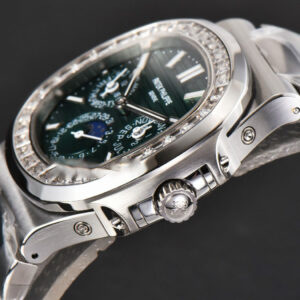 Nautilus 5740 40mm TWF Diamond Green Dial SS Bracelet A240 - Image 28