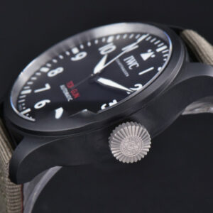 Top Gun IW326901 Ceramic 41mm M+F Black Dial Green Nylon Strap 9015 - Image 24