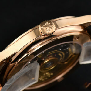 Calatrava 5296R 38mm ZF RG Beige Dial Brown Leather Strap 9015 - Image 5