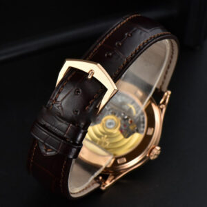 Calatrava 5296R 38mm ZF RG Beige Dial Brown Leather Strap 9015 - Image 6