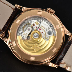 Calatrava 5296R 38mm ZF RG Beige Dial Brown Leather Strap 9015 - Image 11