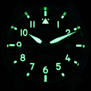 Mark XX IWC328201 40mm GSF Green Dial Brown Leather Strap A2892 - Image 23