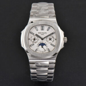 Nautilus 5740 40mm TWF White Dial SS Bracelet A240 - Image 19