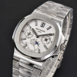 Nautilus 5740 40mm TWF White Dial SS Bracelet A240 - Image 20
