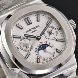 Nautilus 5740 40mm TWF White Dial SS Bracelet A240 - Image 28