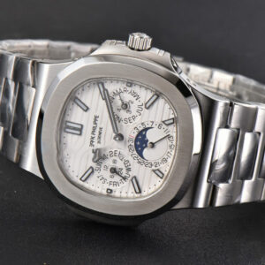 Nautilus 5740 40mm TWF White Dial SS Bracelet A240 - Image 29
