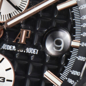 Royal Oak Offshore 44mm RSF RG Black Checkered Dial White Subdial Rubber Strap A3126 - Image 18