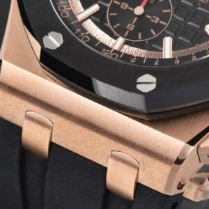 Royal Oak Offshore 44mm RSF RG Black Checkered Dial Black Subdials Rubber Strap A3126 - Image 21