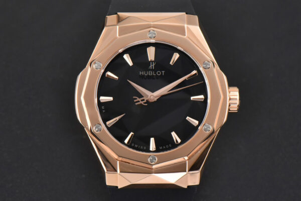 Classic Fusion Orlinski 40mm RG APSF Black Dial Black Gummy Strap A1110