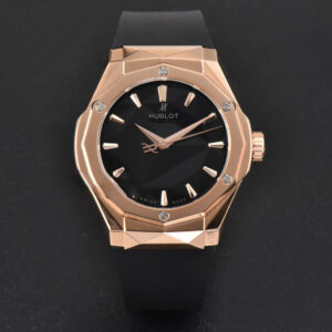 Classic Fusion Orlinski 40mm RG APSF Black Dial Black Gummy Strap A1110 - Image 18