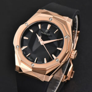 Classic Fusion Orlinski 40mm RG APSF Black Dial Black Gummy Strap A1110 - Image 19
