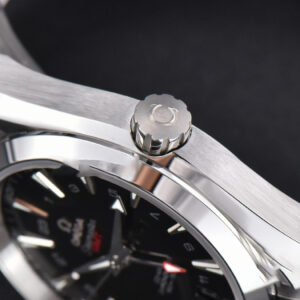 Aqua Terra 150M 41.5mm GMT VSF Black Textured Dial SS Bracelet A8605 - Image 8