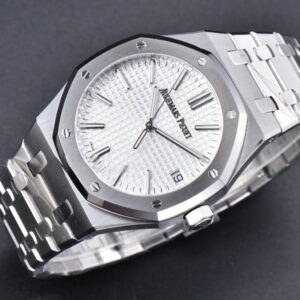 Royal Oak 15510 “50th Anniversary” APSF 41MM SS White Dial SS Bracelet SA4302 Super Clone - Image 22