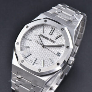 Royal Oak 15510 “50th Anniversary” APSF 41MM SS White Dial SS Bracelet SA4302 Super Clone - Image 23