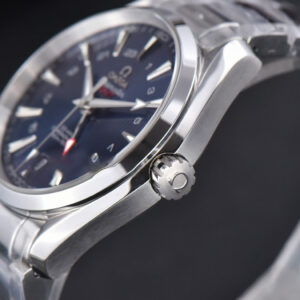 Aqua Terra 150M 41.5mm GMT VSF Blue Textured Dial SS Bracelet A8605 - Image 23