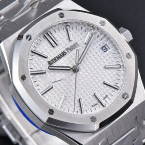 Royal Oak 15510 “50th Anniversary” APSF 41MM SS White Dial SS Bracelet SA4302 Super Clone - Image 29