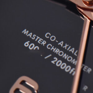 Planet Ocean 600m Deep Black Real Ceramic 45.5mm VSF Black/RG Dial Black Leather Strap A8906 - Image 2
