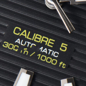 Aquaracer Calibre 5 OF 43MM Black Dial Black Bezel Rubber Strap Swiss SW200 - Image 11