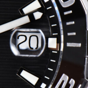 Aquaracer Calibre 5 OF 43MM Black Dial Black Bezel Rubber Strap Swiss SW200 - Image 13