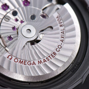 Planet Ocean 600m Deep Black Real Ceramic 45.5mm VSF Black/RG Dial Black Leather Strap A8906 - Image 20