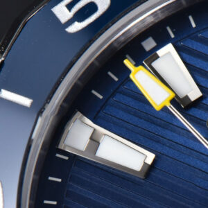 Aquaracer Caliber 5 43mm OF Dark Blue Dial Blue Rubber Strap SW200 - Image 5