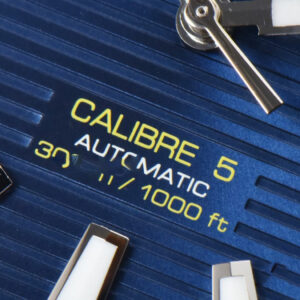Aquaracer Caliber 5 43mm OF Dark Blue Dial Blue Rubber Strap SW200 - Image 6